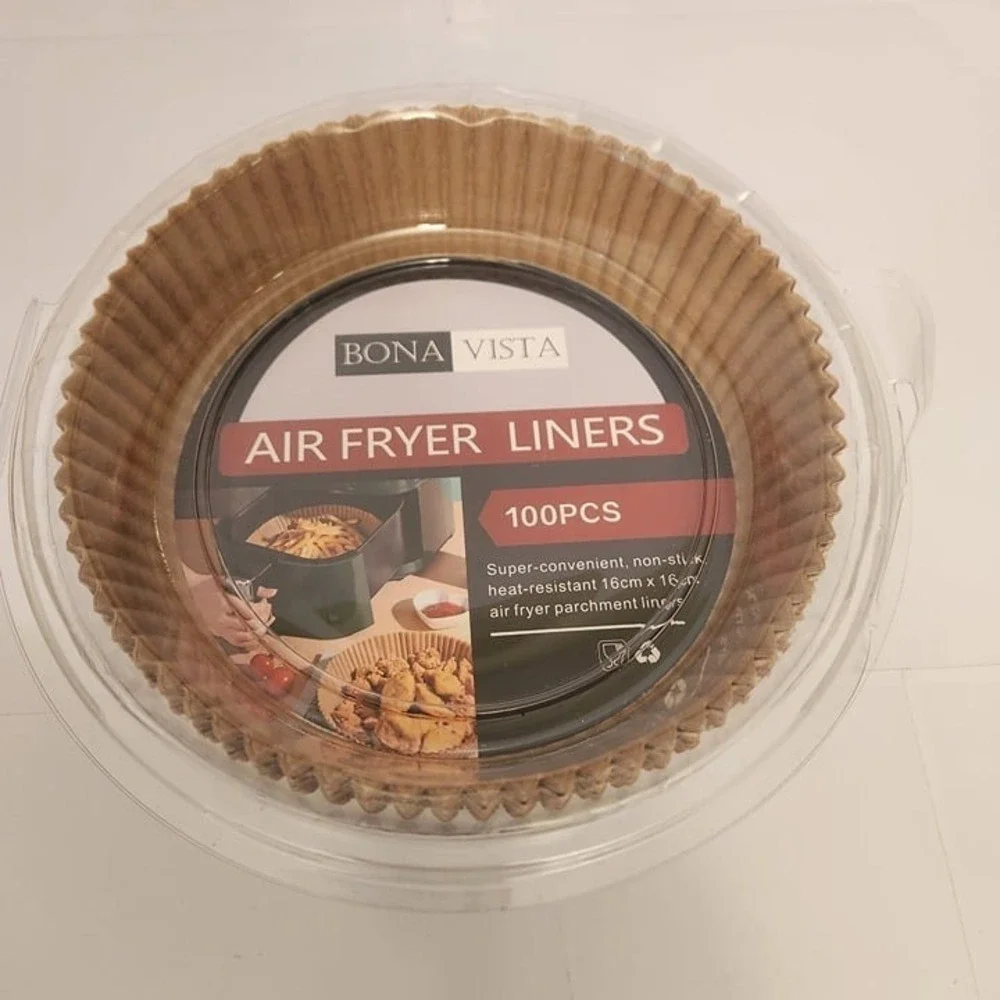 100pcs Air Fryer Paper Liners Oil-proof Parchment Sheets for XL Cookers round 8